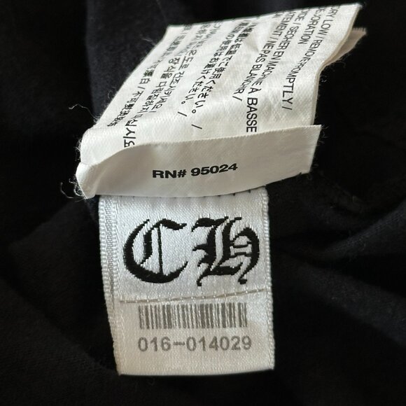 Chrome Hearts Black & White Cemetery Cross Logo T-Shirt - Picture 7 of 7